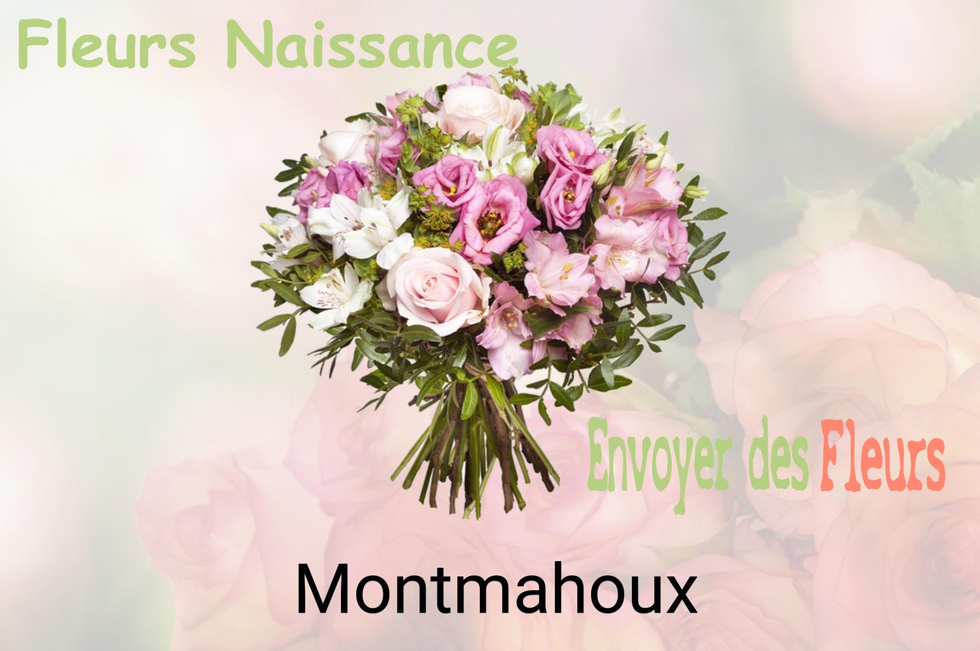 Bouquet de fleurs de naissance livré à Montmahoux